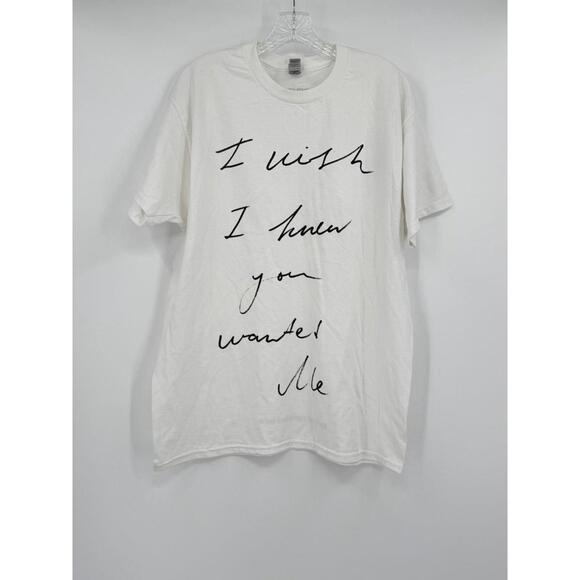 Steve Lacy I Wish I Knew You Wanted Me White Graphic Tour T Shirt Sz S - Picture 1 of 4